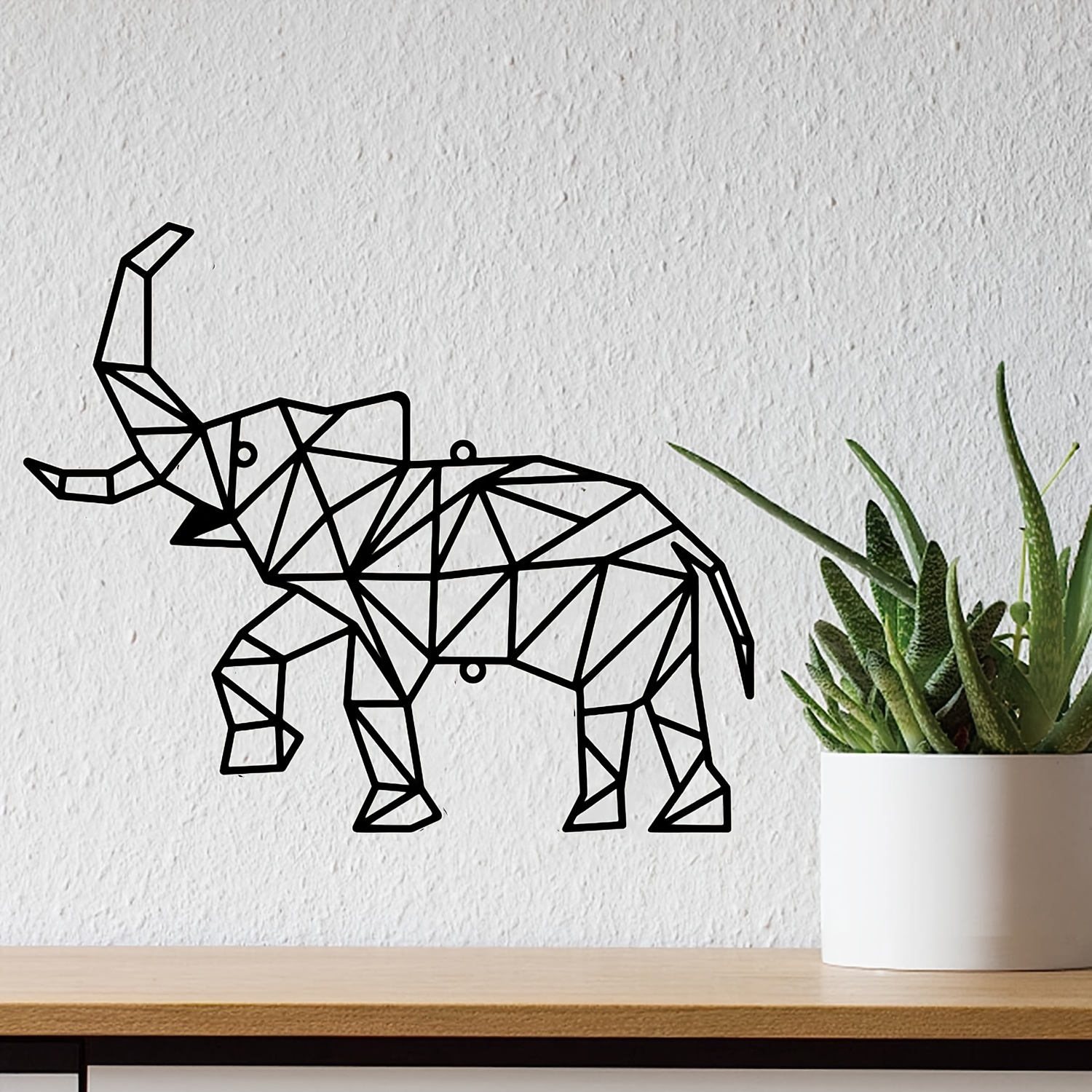 Unique Geometric Elephant Wall Hanging Artwork - Perfect Gift For ...