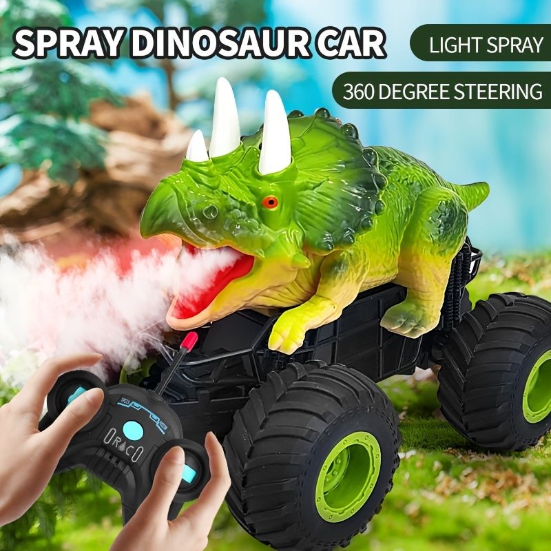 New Dinosaur Spray Off Road Vehicle Cartoon Simulation Smoke Special  Effects Four Wheel Drive Power Outdoor Drift Stunt Car - Toys & Games - Temu