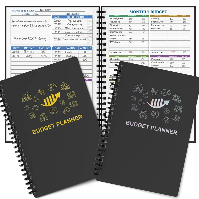 Budget Planner Monthly Finance Organizer With Expense - Temu