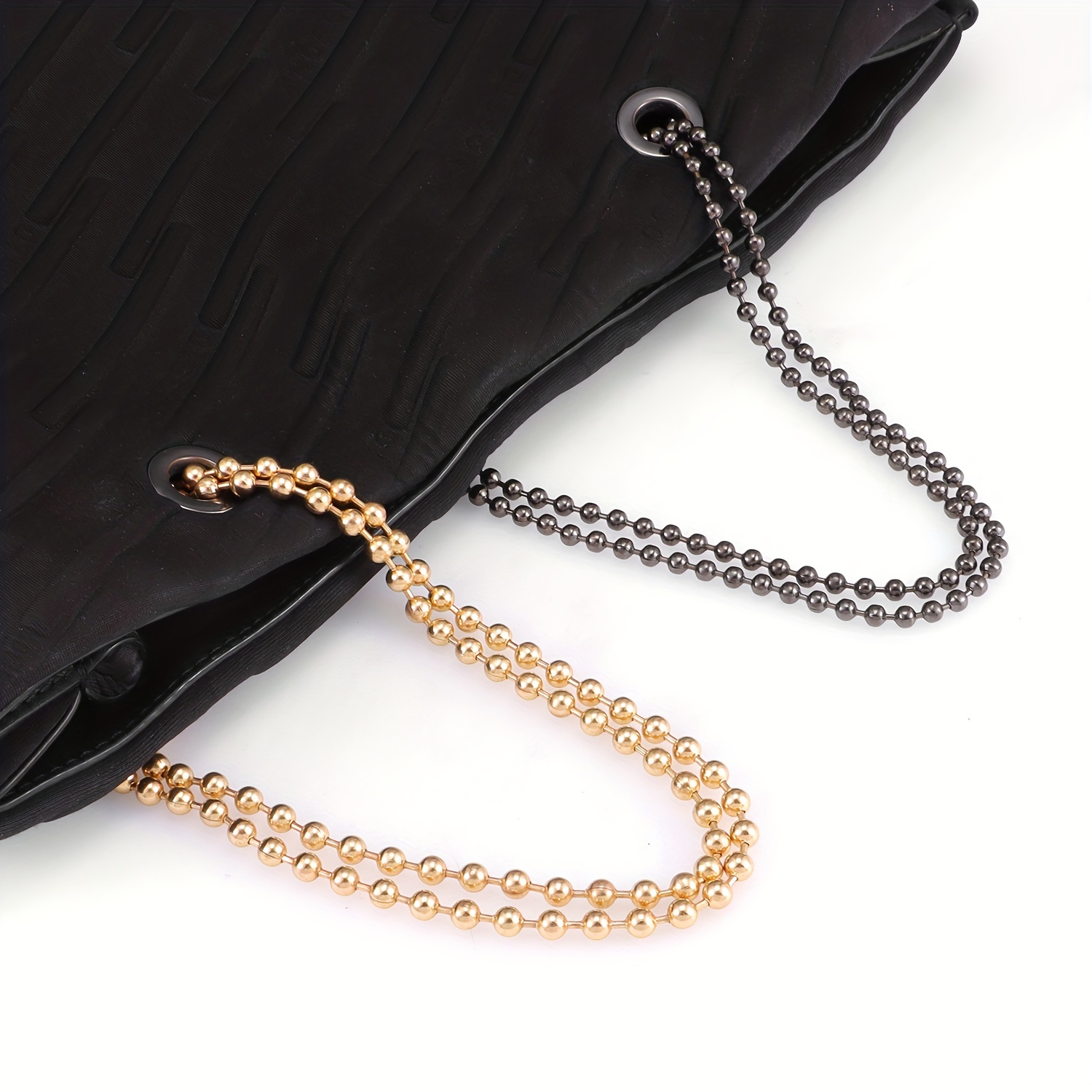 Simple Women's Bag Accessories Chain With Metal Buckles Iron Bag Chains  Purse Chains Shoulder Cross Body Chains Straps Replacement Flat Chains -  Temu