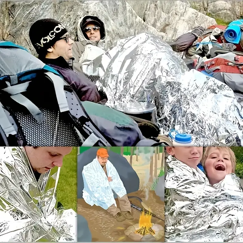 Emergency Insulation Blankets For Outdoor First Aid Or Emergency  Situations, Safety Emergency Polyester Film Insulation Blankets, Additional  Gold Foil Space Blankets Specially Designed For Outdoor Survival - Temu