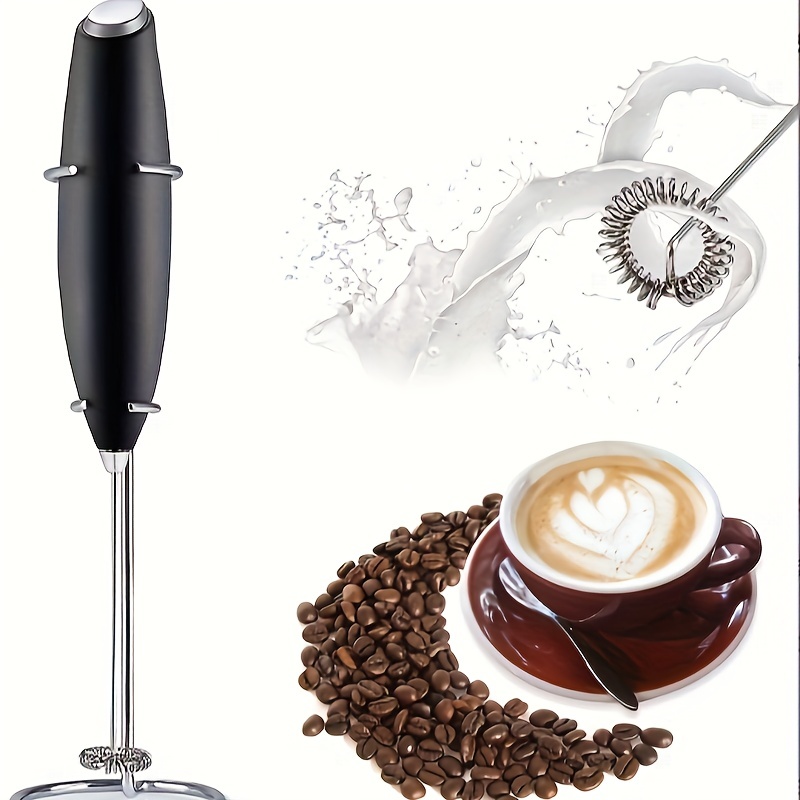 Electric Milk Frother Hand Mixer Milk Frother For Coffee Electric Coffee  Frother Handheld Foam Maker With Stand, Electric Whisk Drink Mixer Mini  Foamer For Cappuccino, Frappe, Matcha, Hot Chocolate, Black - Temu