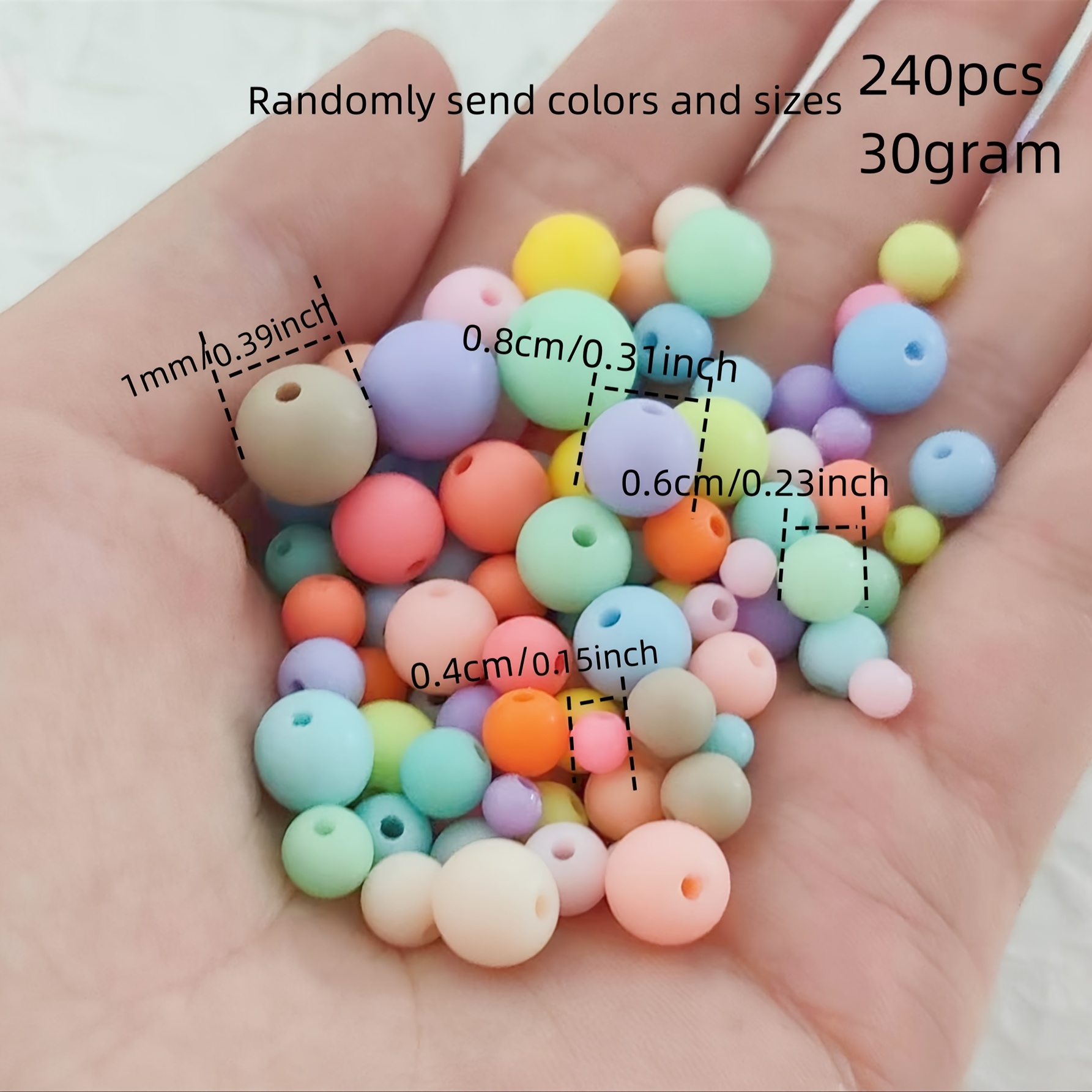 60pcs 16mm Valentine's Day Craft Beads, Round Colorful Beads, Farmhouse  Valentine's Day Beads, Rustic Wood Beads, DIY Loose Rings For Jewelry  Necklace