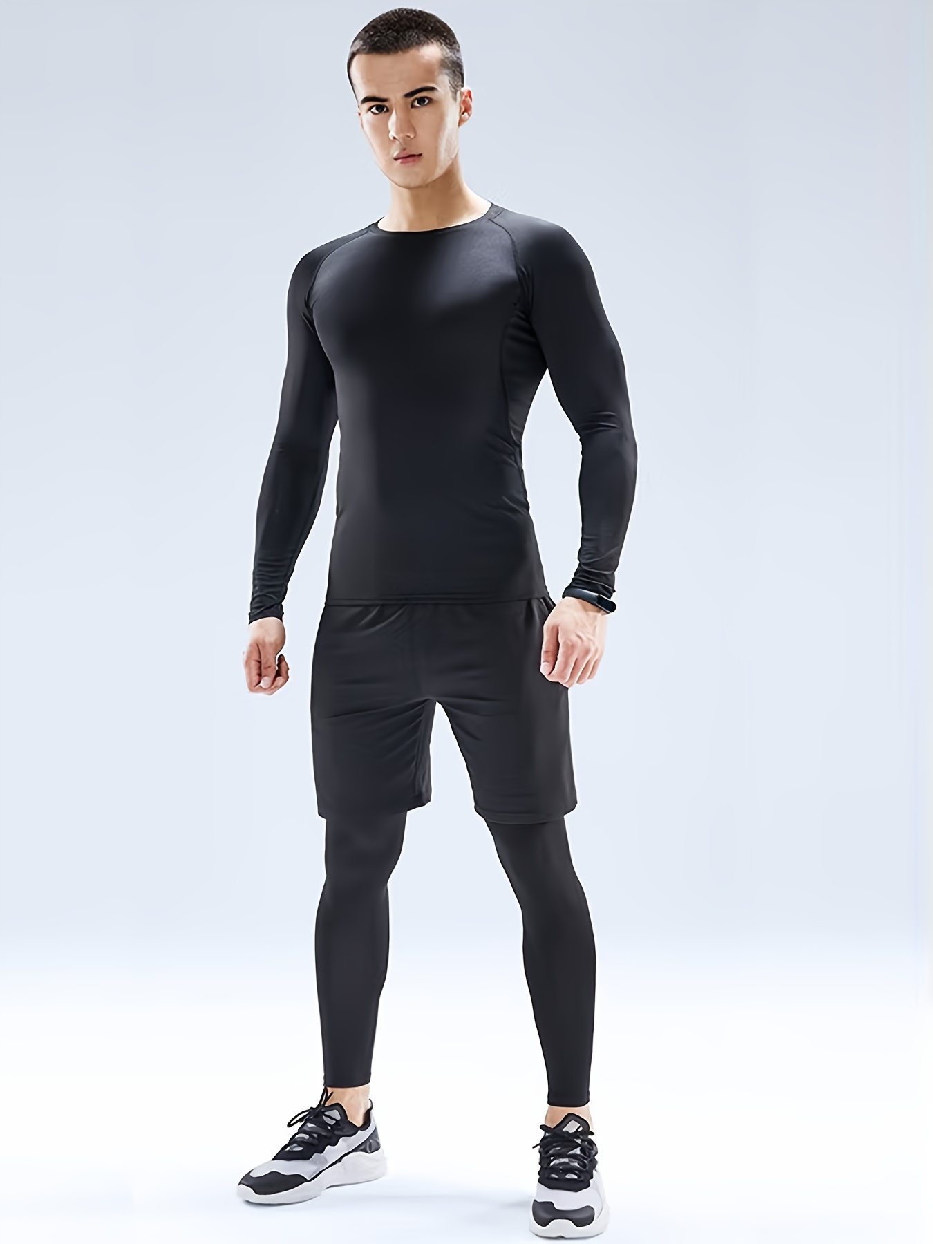 Men's Thermal Shapewear Long Sleeve Round Neck Plush Fleeced - Temu Canada
