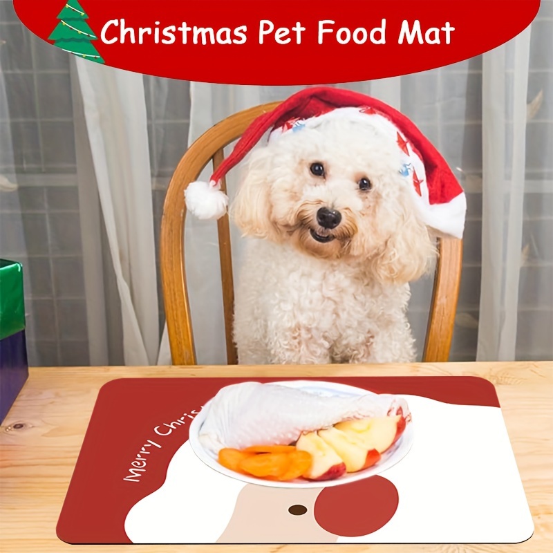 Pet Feeding Mat Absorbent Dog Placemat Mat For Food - Temu