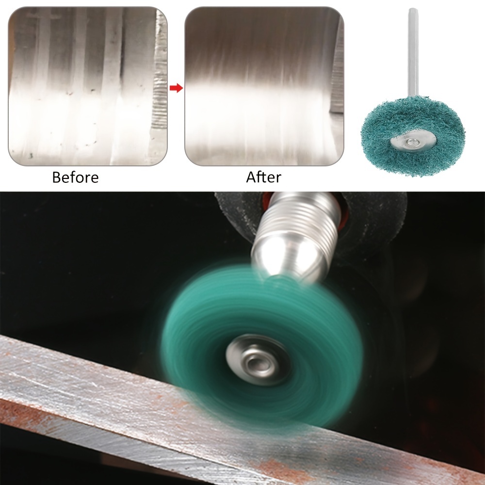 50Pcs Abrasive Polishing Wheel 25mm Buffing Grinding Kit For