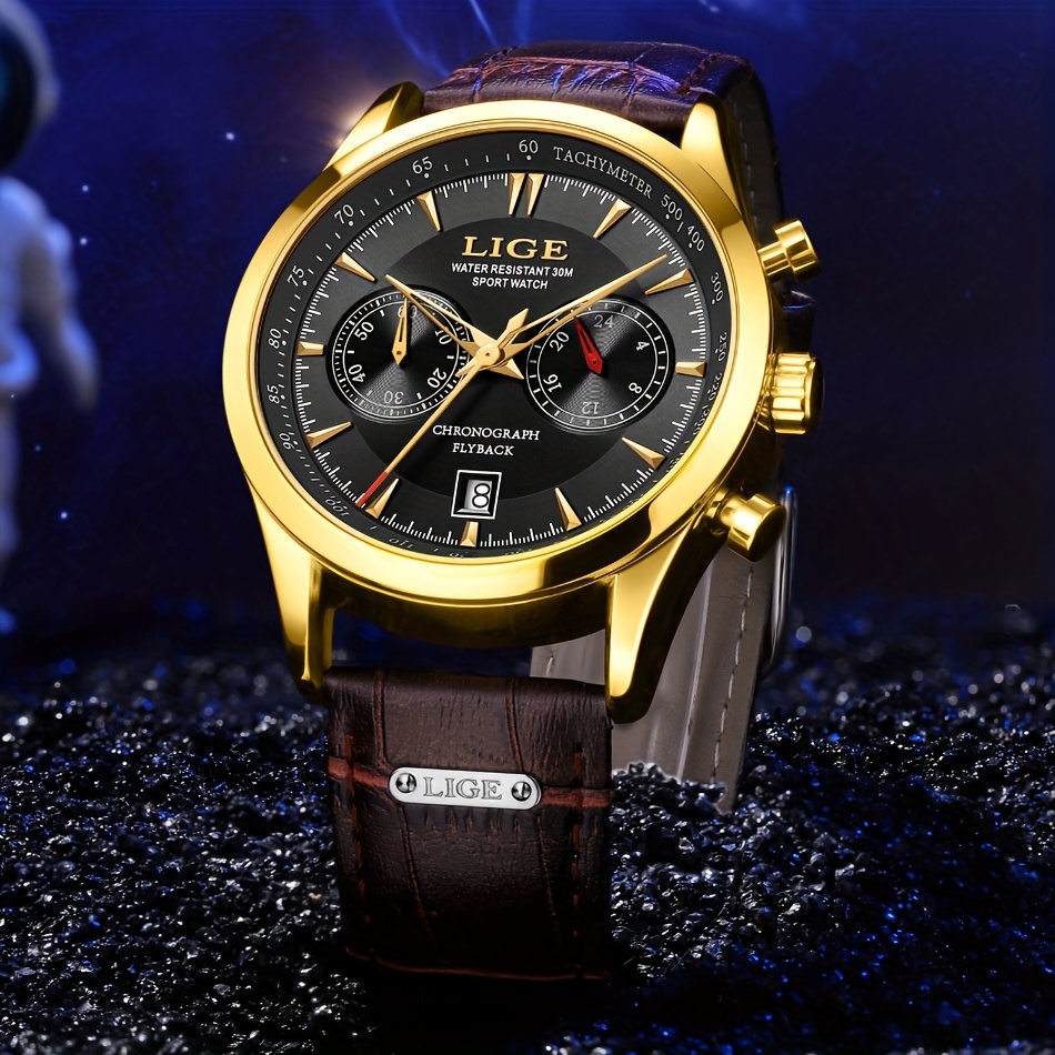 Lige tachymeter watch hot sale