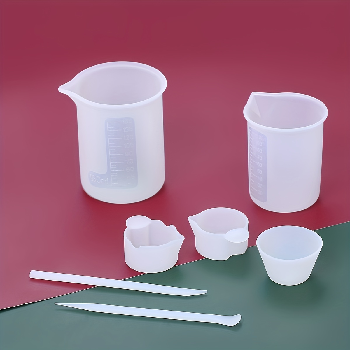 Reusable Silicone Mixing Cup for Resin and Jesmonite