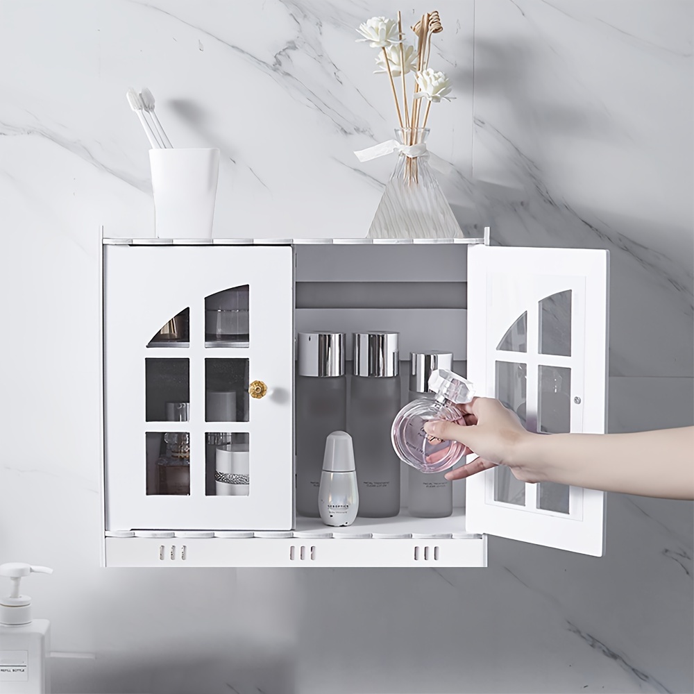 Cestino porta oggetti con da appendere a ante o cassetti organizer cucina  bagno bianco
