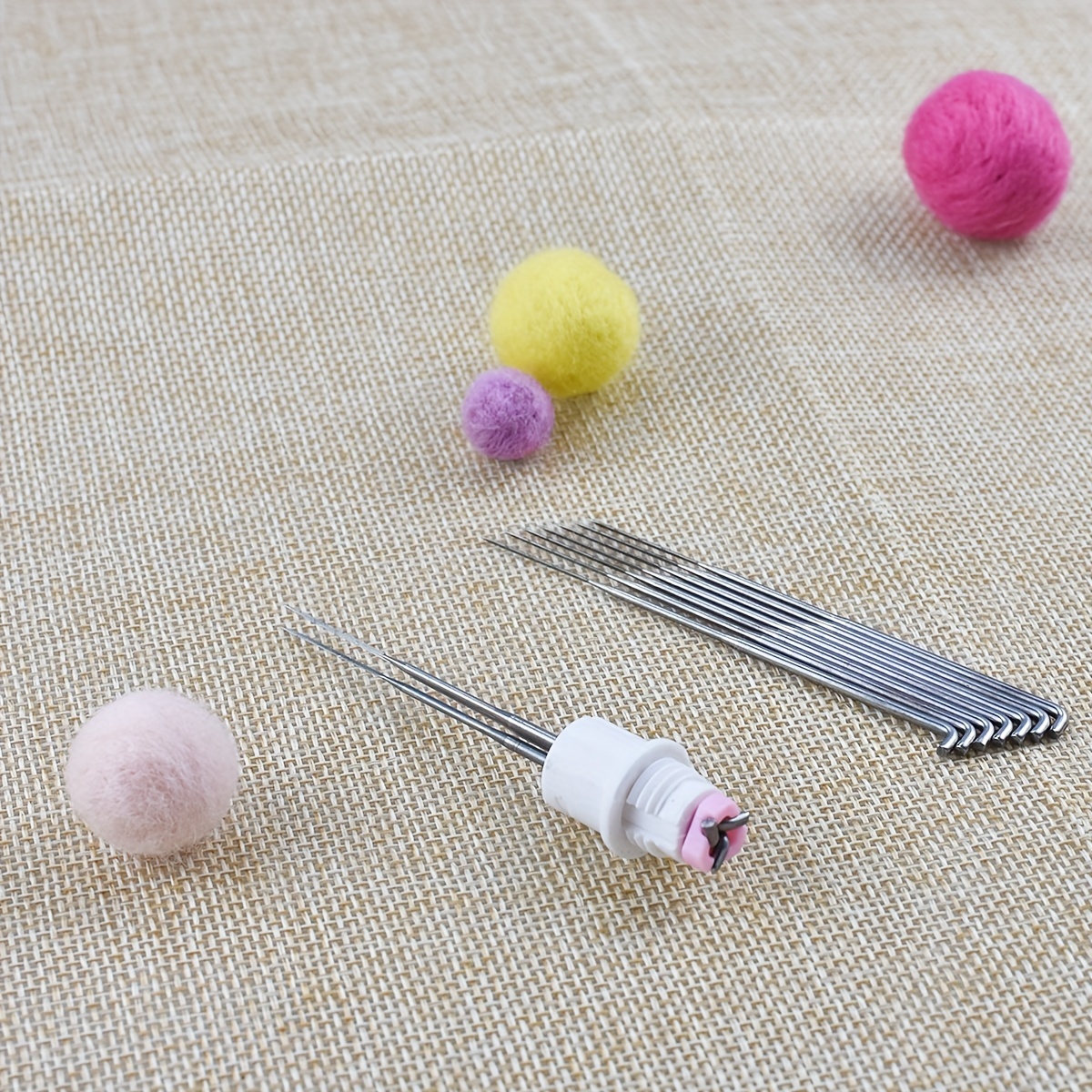 7pcs Felting Needles Set with Handle Wool Felt Tool Felting Starter Kit