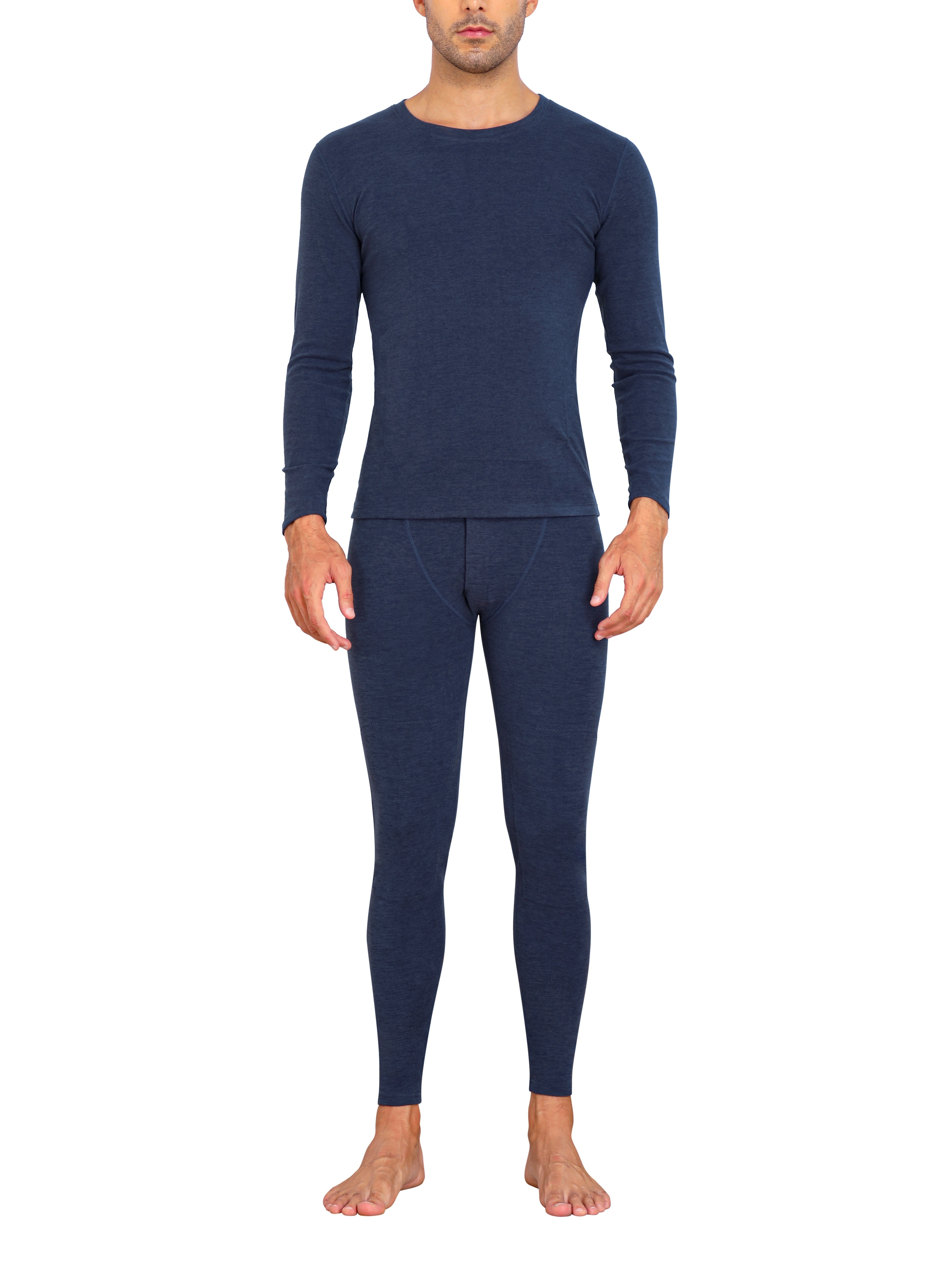 2pcs Thermal Underwear Set For Men, Ultra Soft Long Johns Fleece Lined Base  Layer Cold Weather Top And Bottom Set