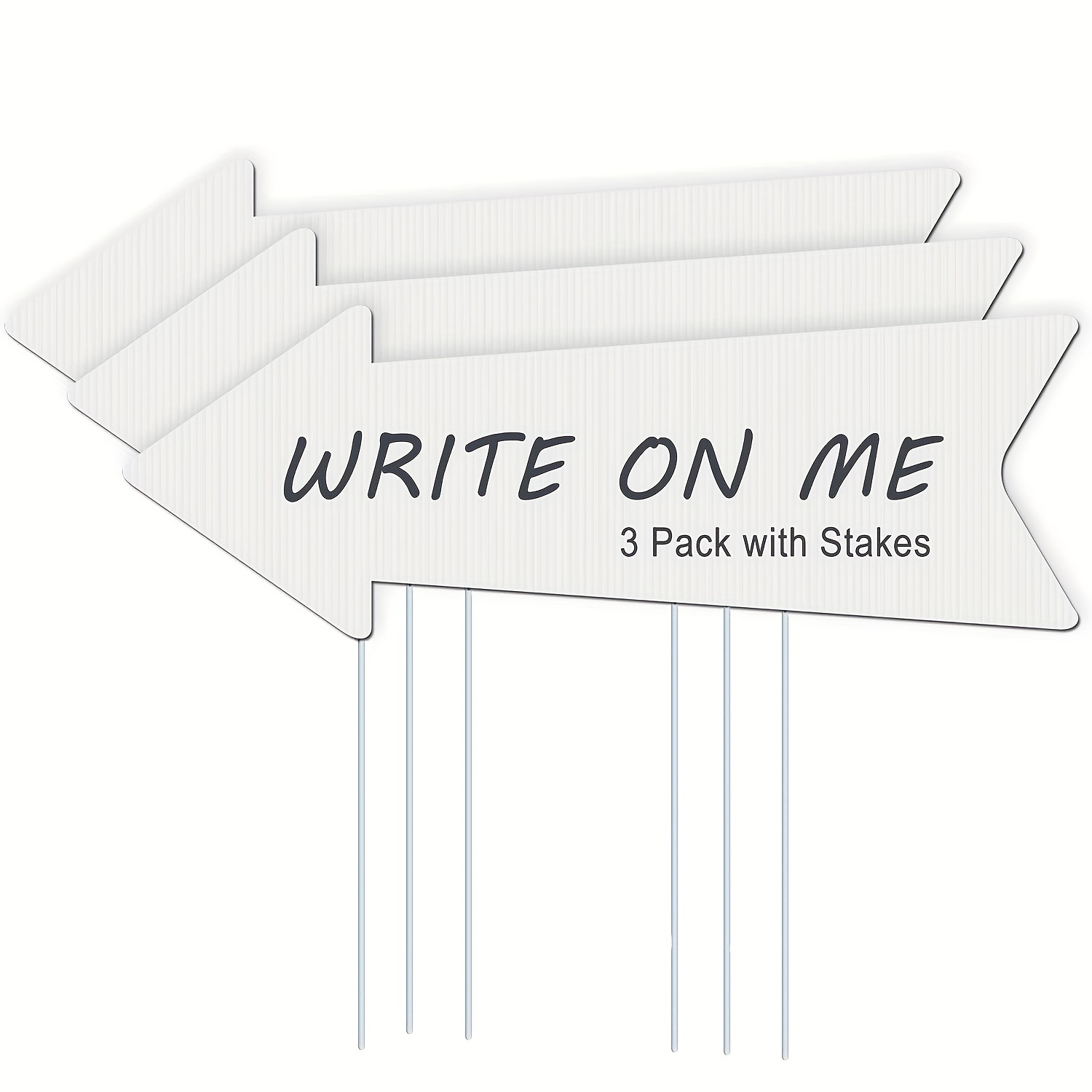 blank arrow signs with stakes wedding directional yard signs with stakes   arrow yard signs birthday party signs arrow garage sign   decorations 17x6 inches 0