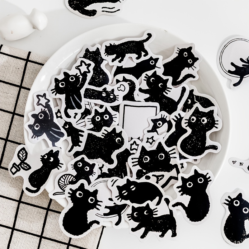 Cute Cat Decorative Stickers Diy Decoration For Diaries - Temu
