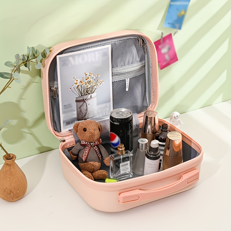 Maleta de Maquillaje Portable con correa y llaves