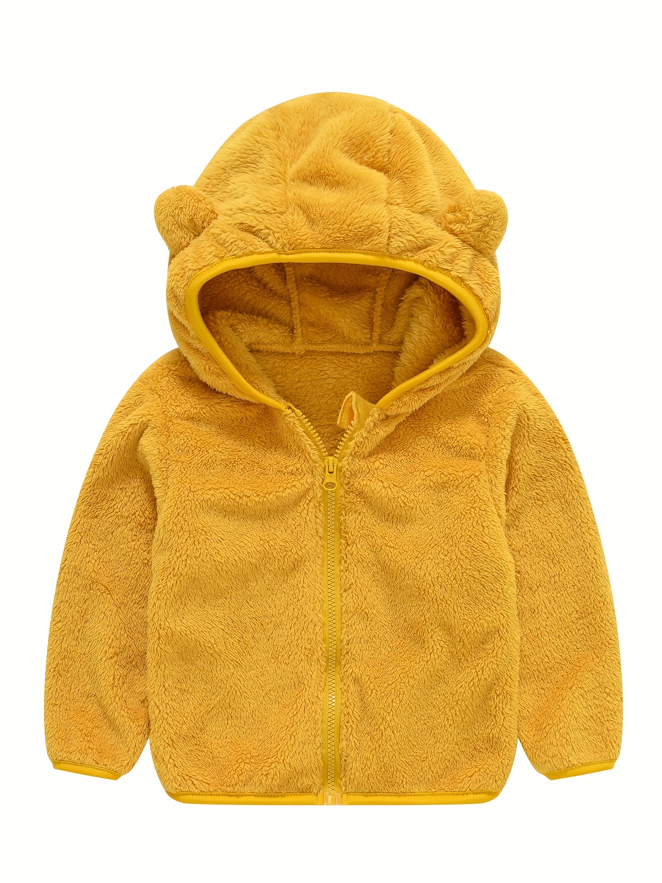 Toddler Girls Boys Fleece Hoody Cute Bear Ears Jacket Baby Autumn