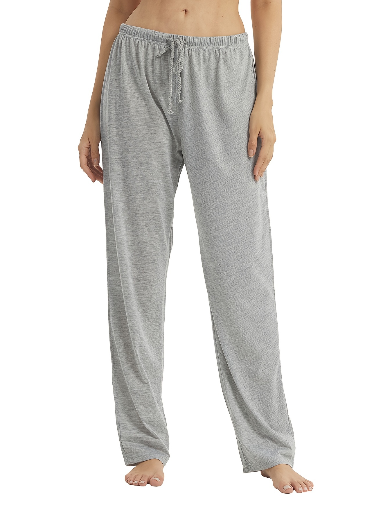 Buy Averno Women Grey Solid Cotton Casual Lounge Pant Or Payjama