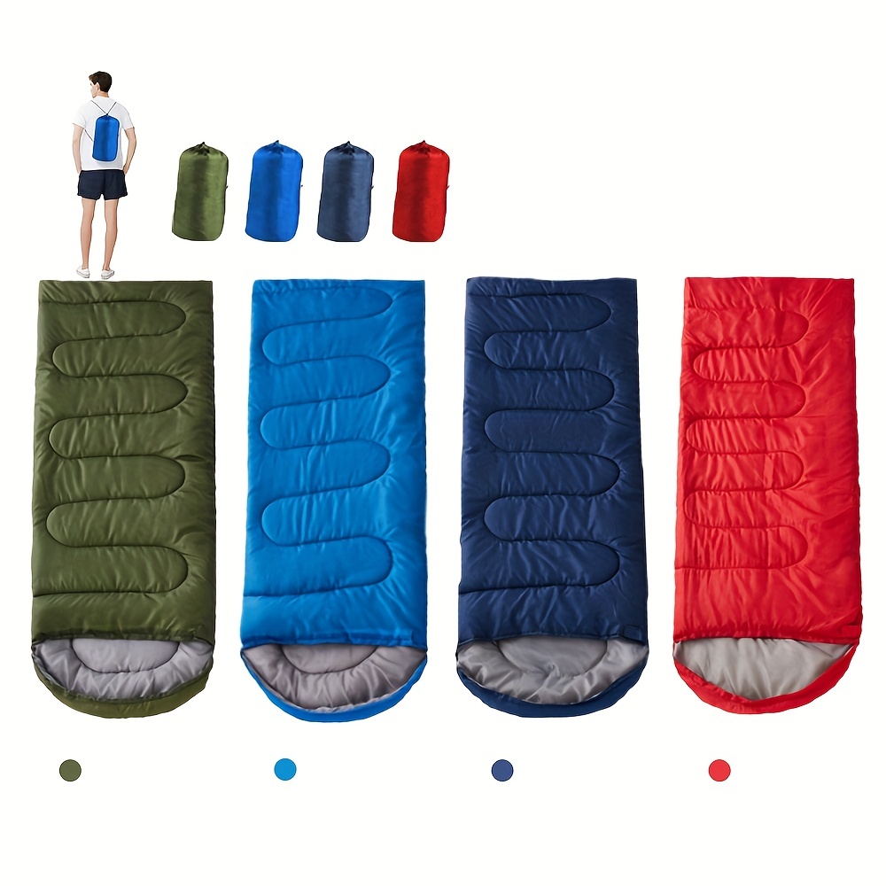 Saco de dormir humano para adultos, compacto, cálido, ultraligero, para  clima frío, portátil, saco de dormir de una pieza, impermeable, resistente  al