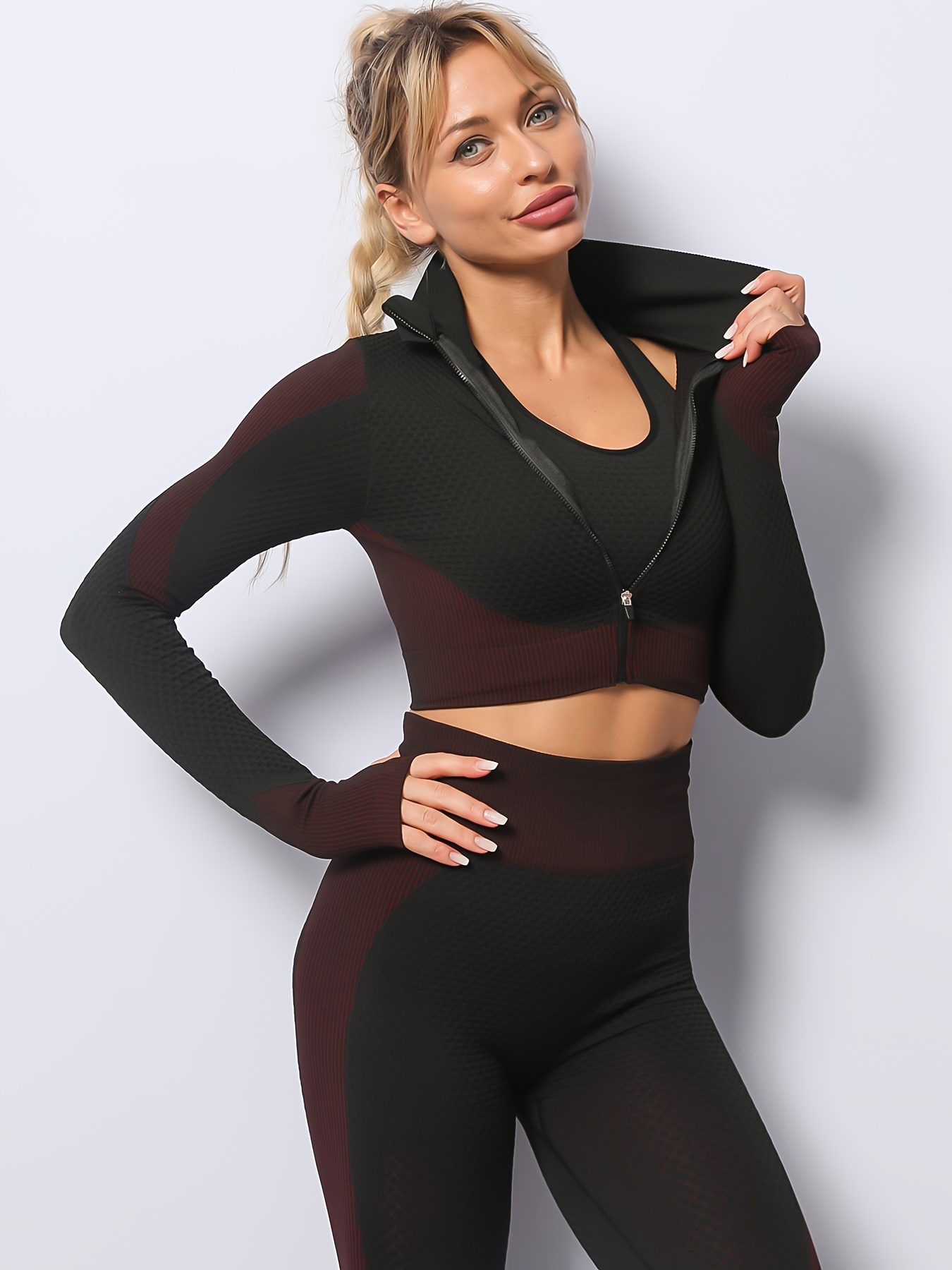 Yoga Outfits Ribbed Workout Gym Sets for Women 2 Piece High Waist Seamless  Sports Bra and Yoga Leggings Set Tracksuits 2 Piece Workout Outfit Sport  Gym Wear Clothes : : Fashion