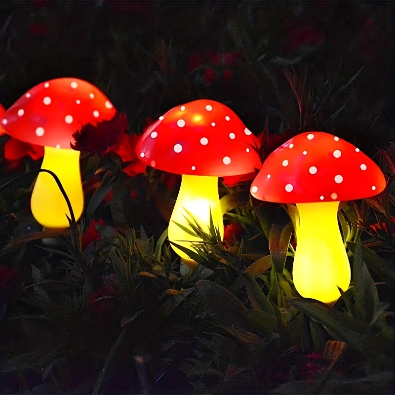 

1 Set 10 Lights Led Mushroom Model Lights New Christmas Lights Star Lights Decorative Light Strings