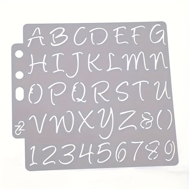 Alphabet Letter Stencils Template Painting Scrapbooking - Temu