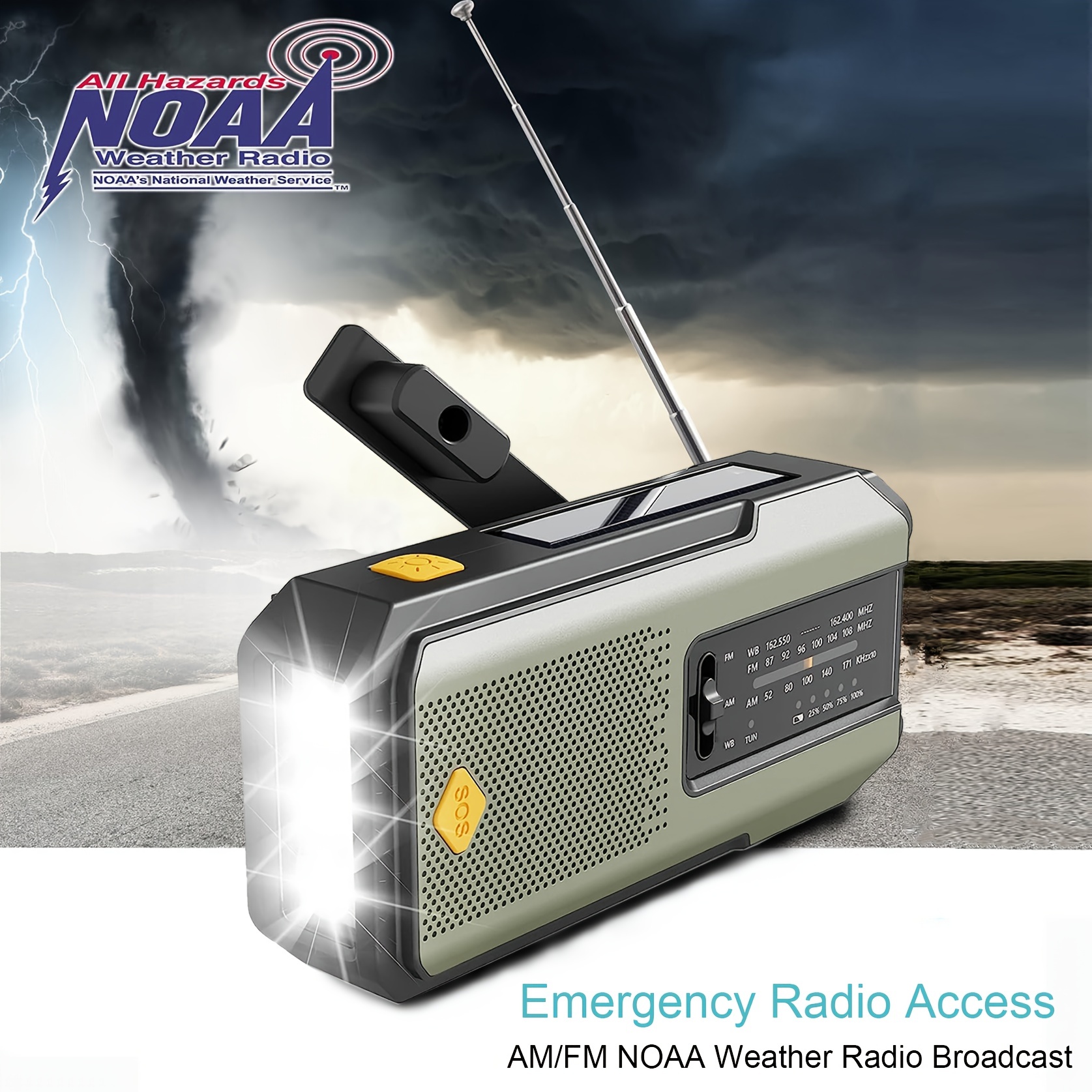 Portable Waterproof Dynamo Weather Radio with Flashlight - China Phone  Charging Alarm Clock and Radio with Phone Charger price