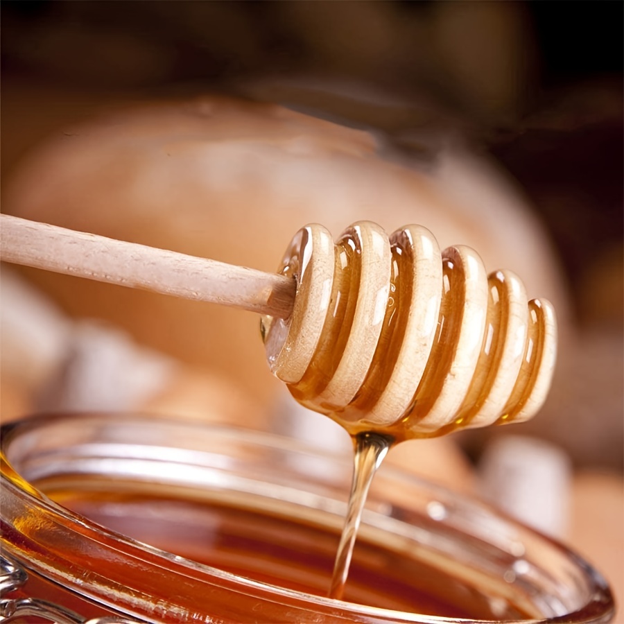 TAFACE Mélangeur de miel en Bois Cuillère à Miel Spirale Agitateur pour Jus  Café Lait Thé