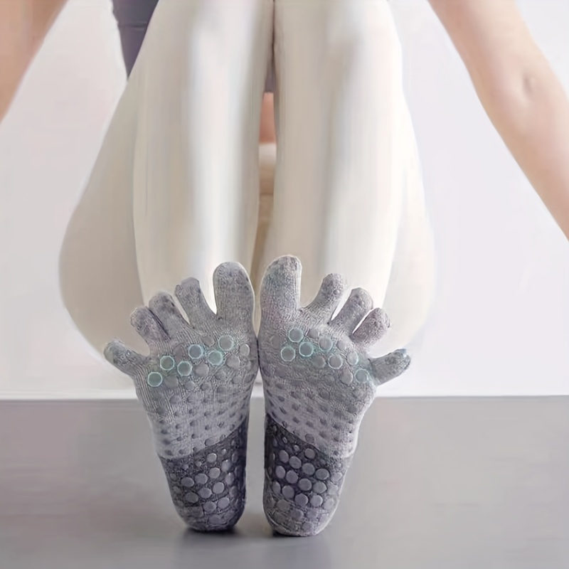 1 Pair Cartoon Dog Yoga Socks Non Slip Five Toe Socks Breathable Tube Socks  Womens Sports Socks Grips In Pilates Barre Ballet Fitness - Sports &  Outdoors - Temu