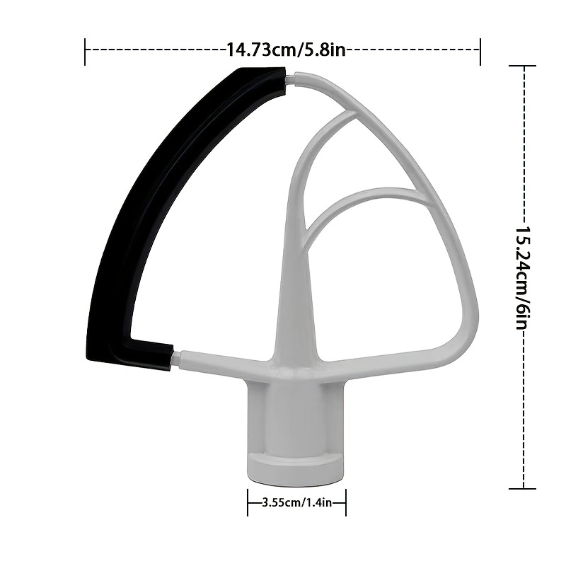 Flex Edge Beater For Kitchenaid Tilt-head Stand Mixer, 4.5-5 Quart Flat  Beater Paddle With Flexible Silicone Edges Bowl Scraper - Temu
