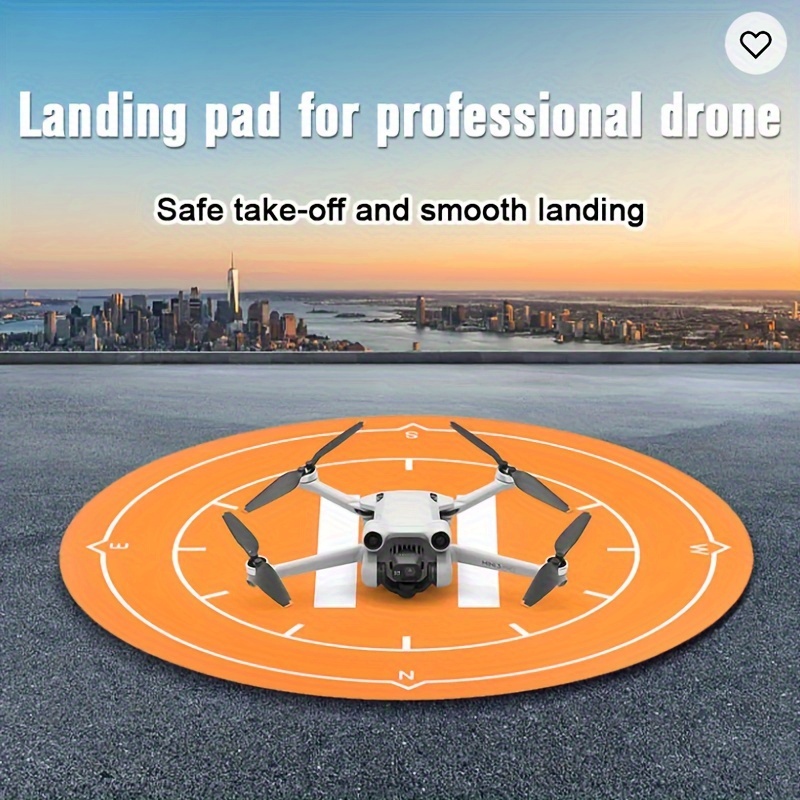 Drone Landing Pads, KINBON Waterproof 30'' Universal Landing Pad Fast-fold  Double Sided Quadcopter Landing Pads for RC Drones Helicopter DJI Spark