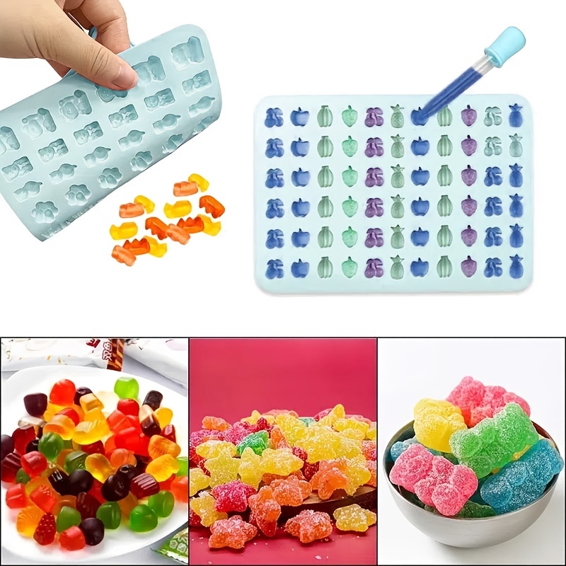 1pc Fudge Molds Candy Molds Bpa Free Silicone Molds Easy Fill Shapes With  Pipette Chocolate Molds - Home & Kitchen - Temu