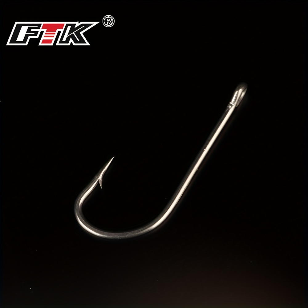 Barbed Fishing Hook Eye 9 16# Fishing Hook Set Freshwater - Temu