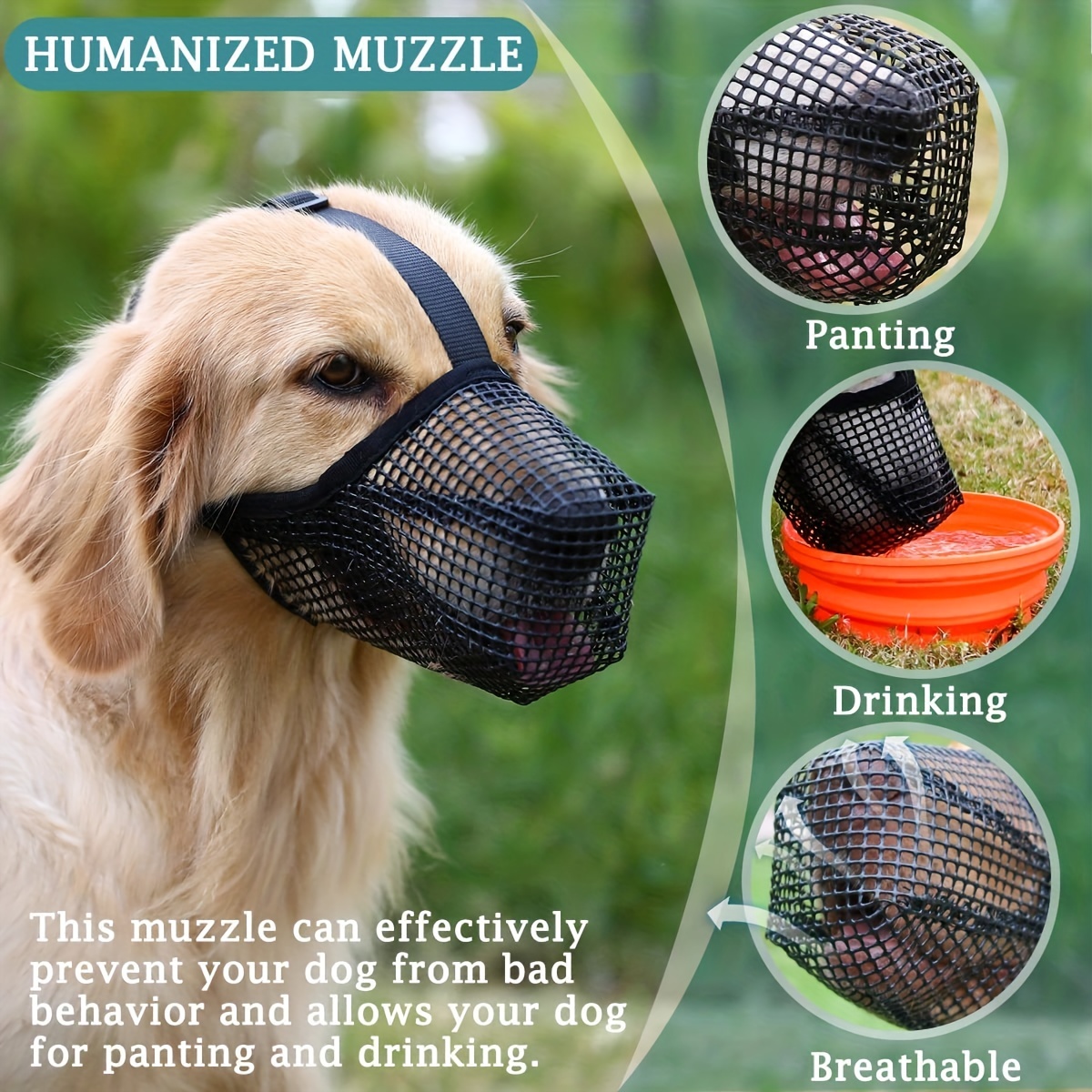 Anti bite hot sale dog muzzle