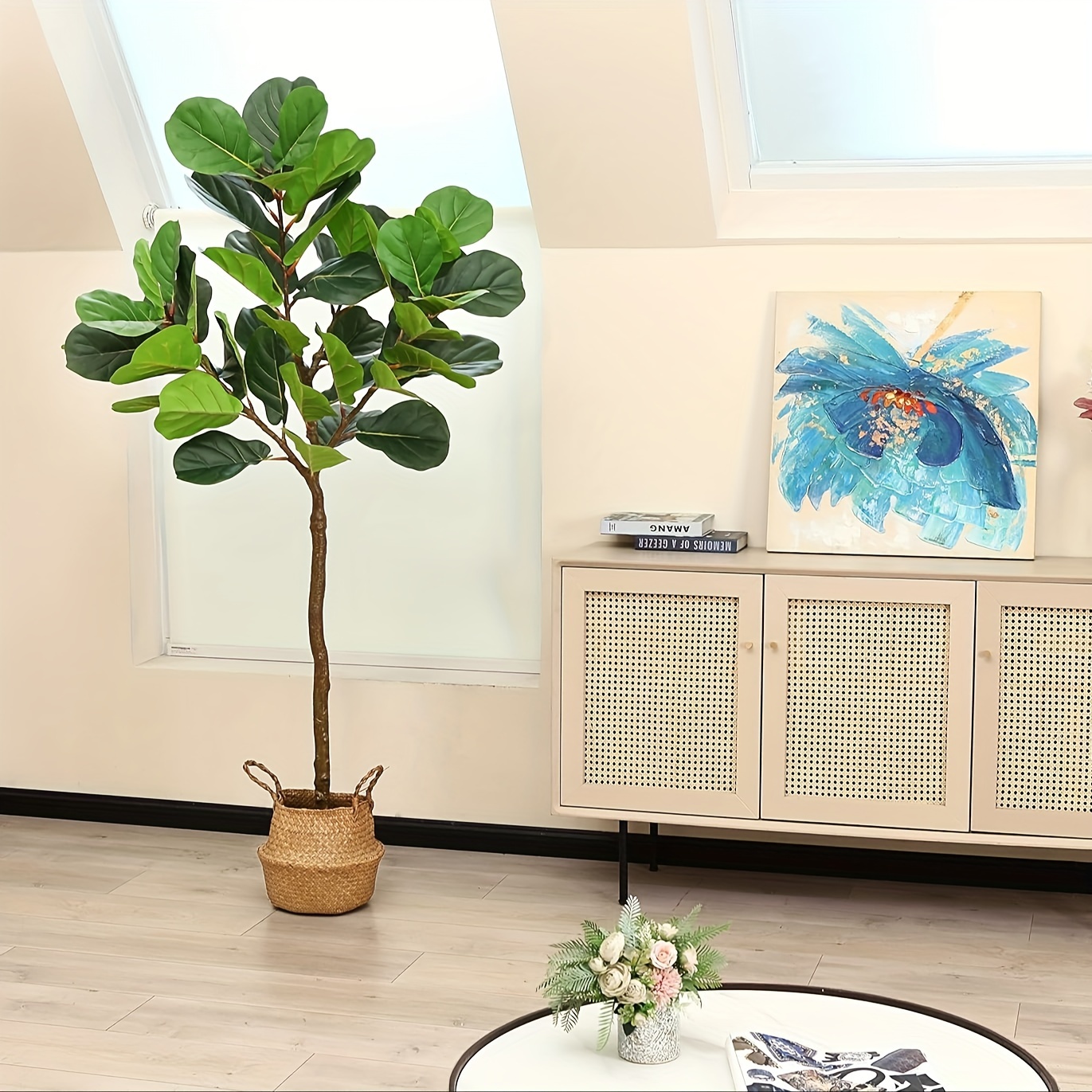 Árboles artificiales para la decoración del hogar Interior Plantas falsas y  plantas falsas de interior , Plantas para la decoración de la sala de estar  Ficus Tree-5 pies -  México