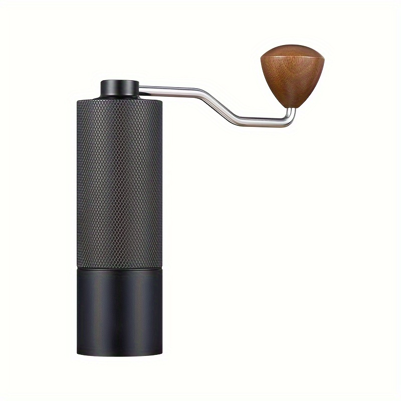 

1pc Professional Fashion Coffee Bean Grinder. Non-slip Aluminum Body Adjustable Steel Burr Manual Coffee Grinder. Black Manual Coffee Grindr