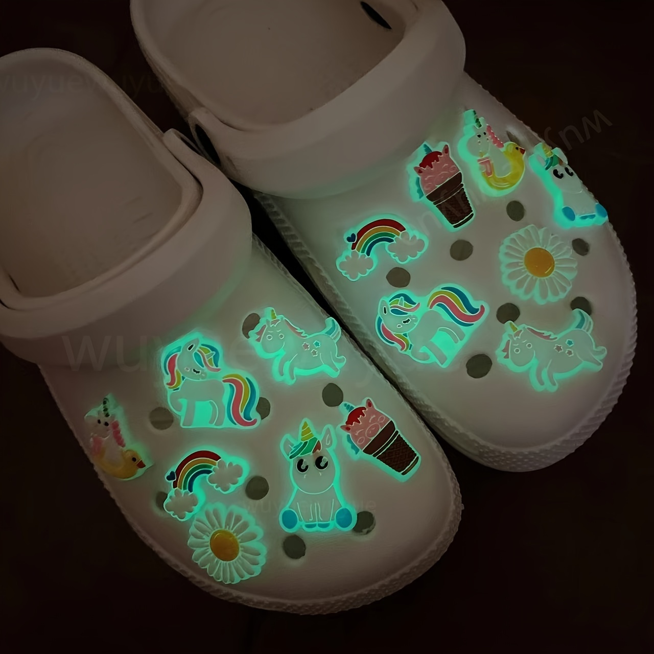  Charms for Crocs for Kids Glow in the Dark, Shoe