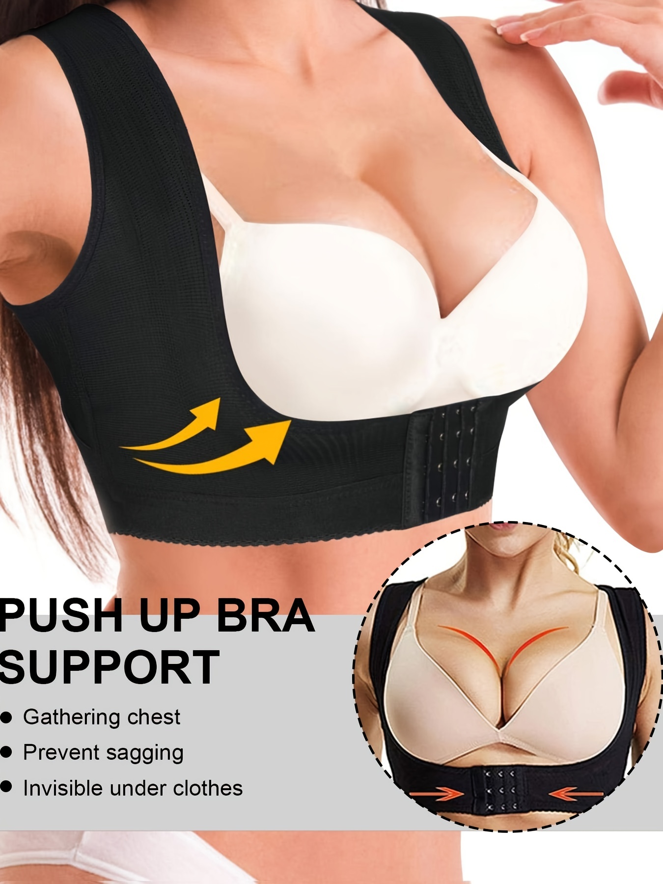 Chest Up Shapewear For Women, Back Support Posture Corrector Tank Top,  Women's Activewear