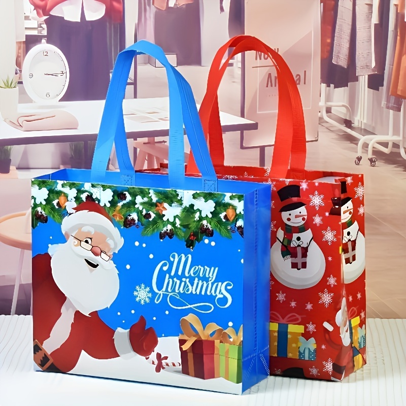 Christmas Gift Bag Non woven Christmas Gift Bag Reusable - Temu