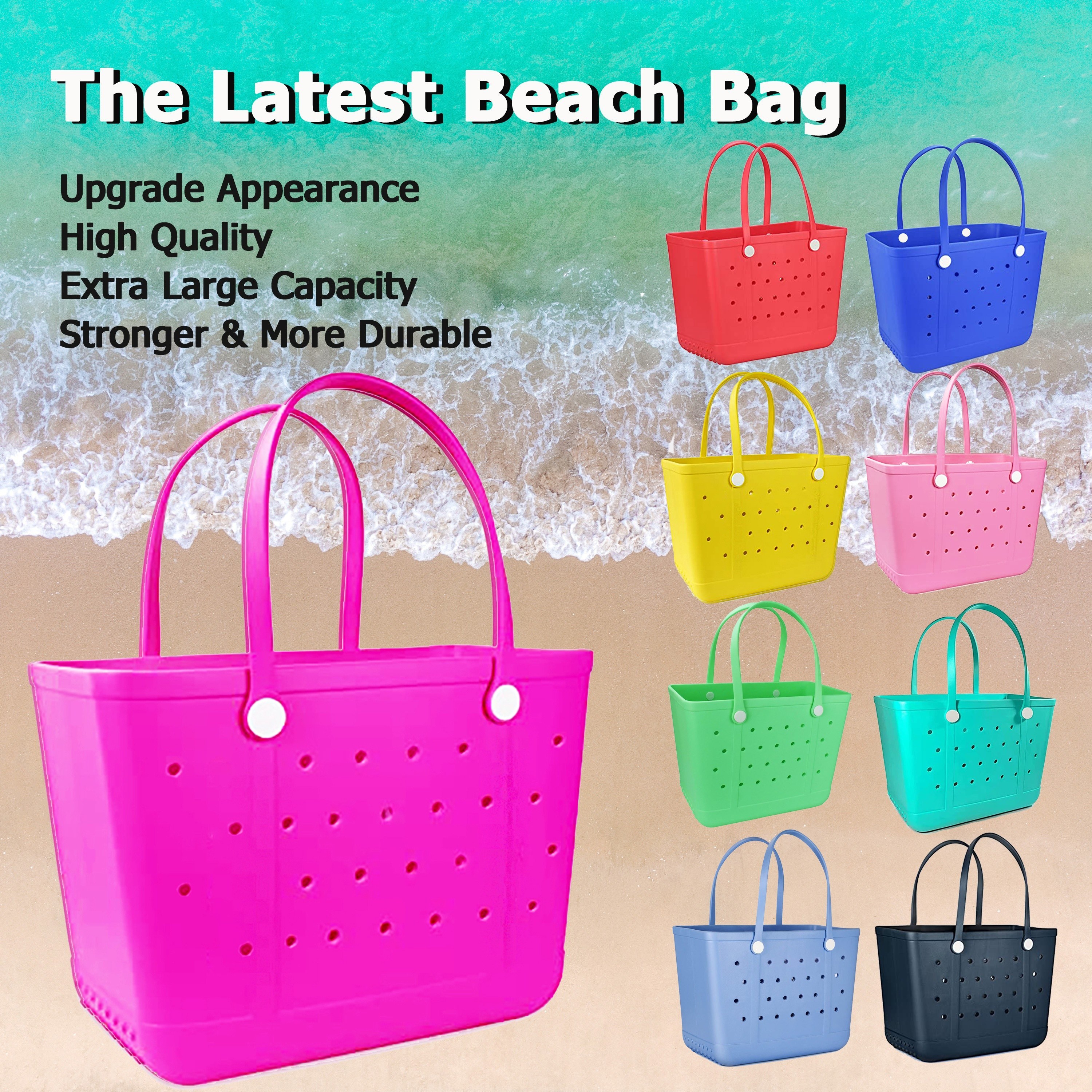 Extra Large Capacity Beach Bag - Free Shipping for New Users - Temu