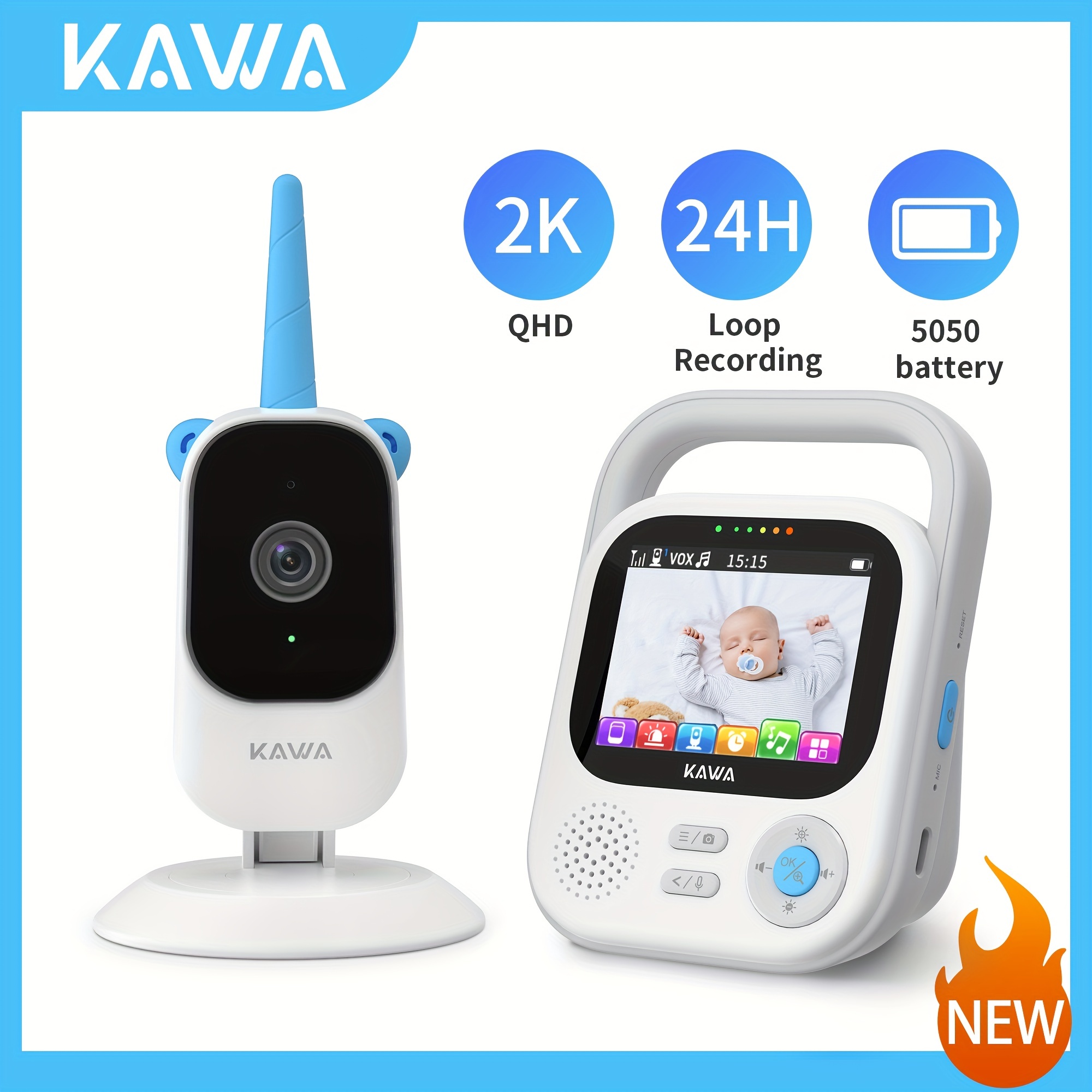 Monitor de bebé inteligente inalámbrico a Color, cámara de vigilancia de  2,4 GHz, cámara electrónica de seguridad, recién nacido - AliExpress