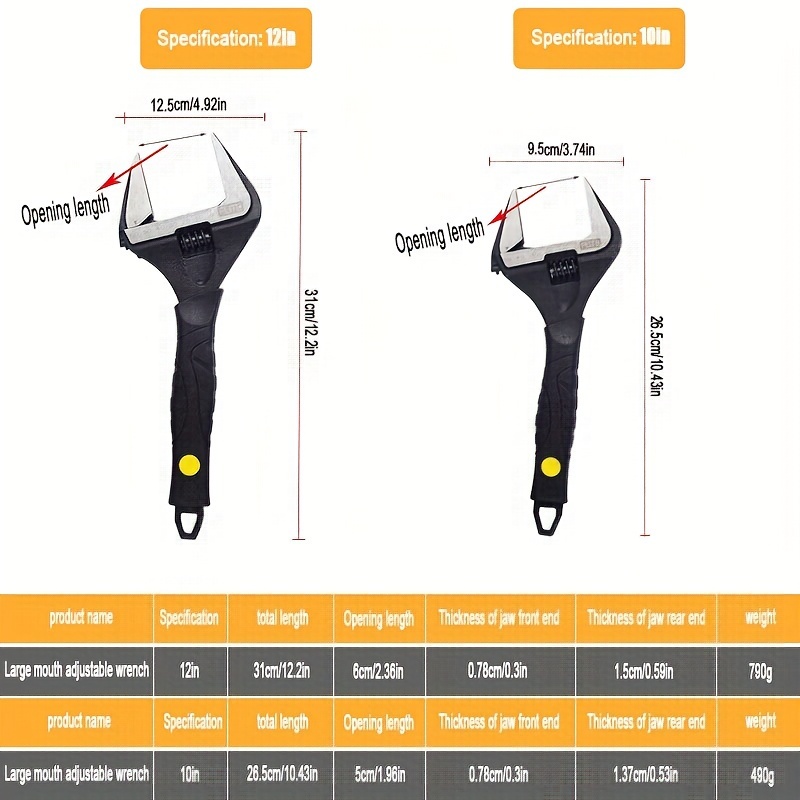 Ultra thin adjustable deals wrench