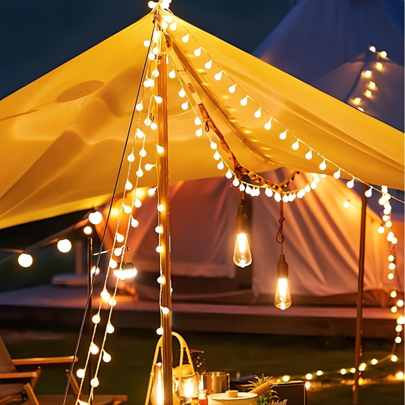 Battery Powered String Lights Outdoor Camping Tent LED Atmosphere Lamp  Fairy Light for Garden Wedding Birthday BBQ Party Decor - AliExpress