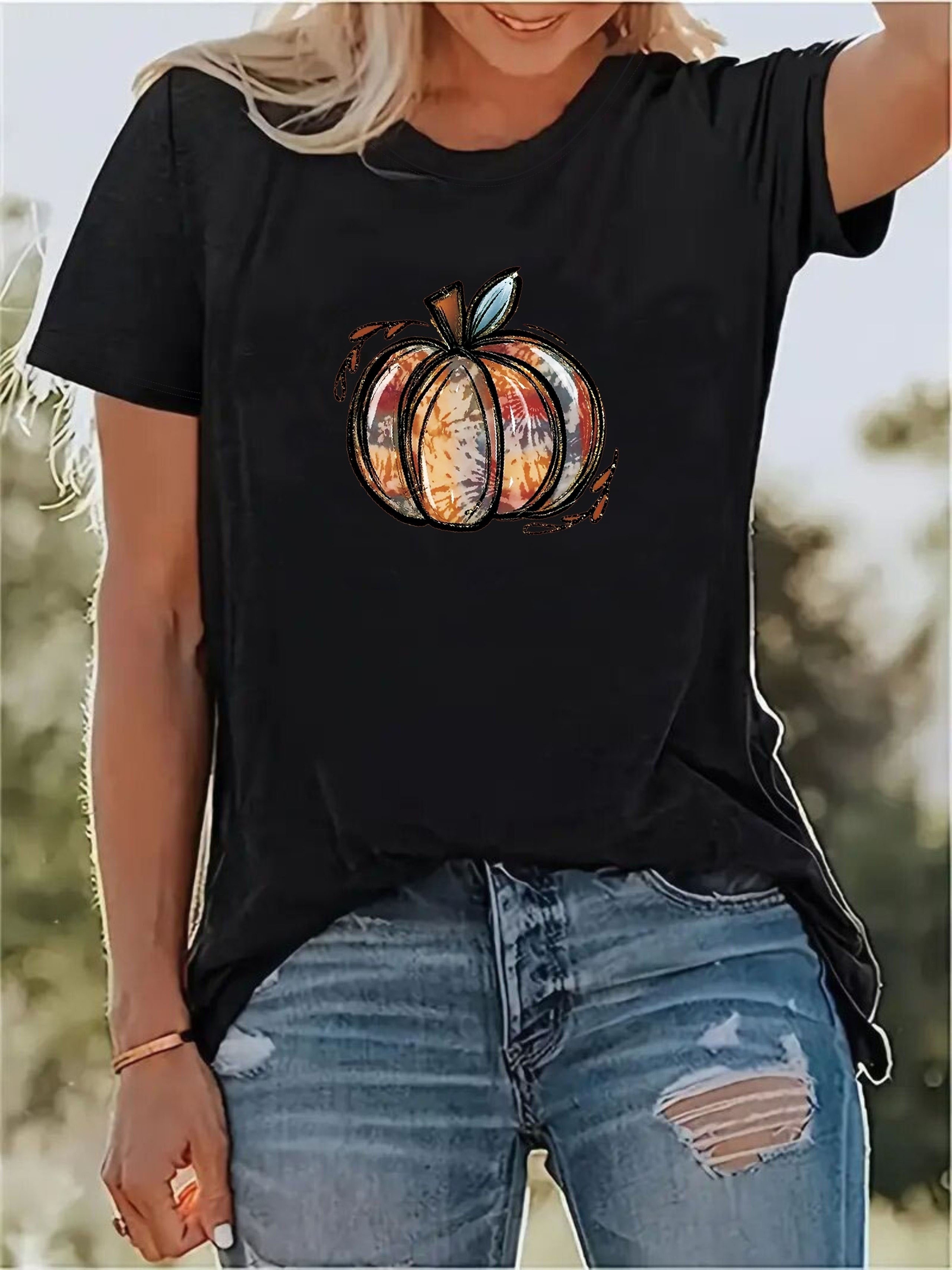 Camiseta calabaza halloween hot sale