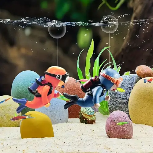 Add Fun To Your Aquarium With Cartoon Fish Tank Decoration - Pet Supplies -  Temu Ireland