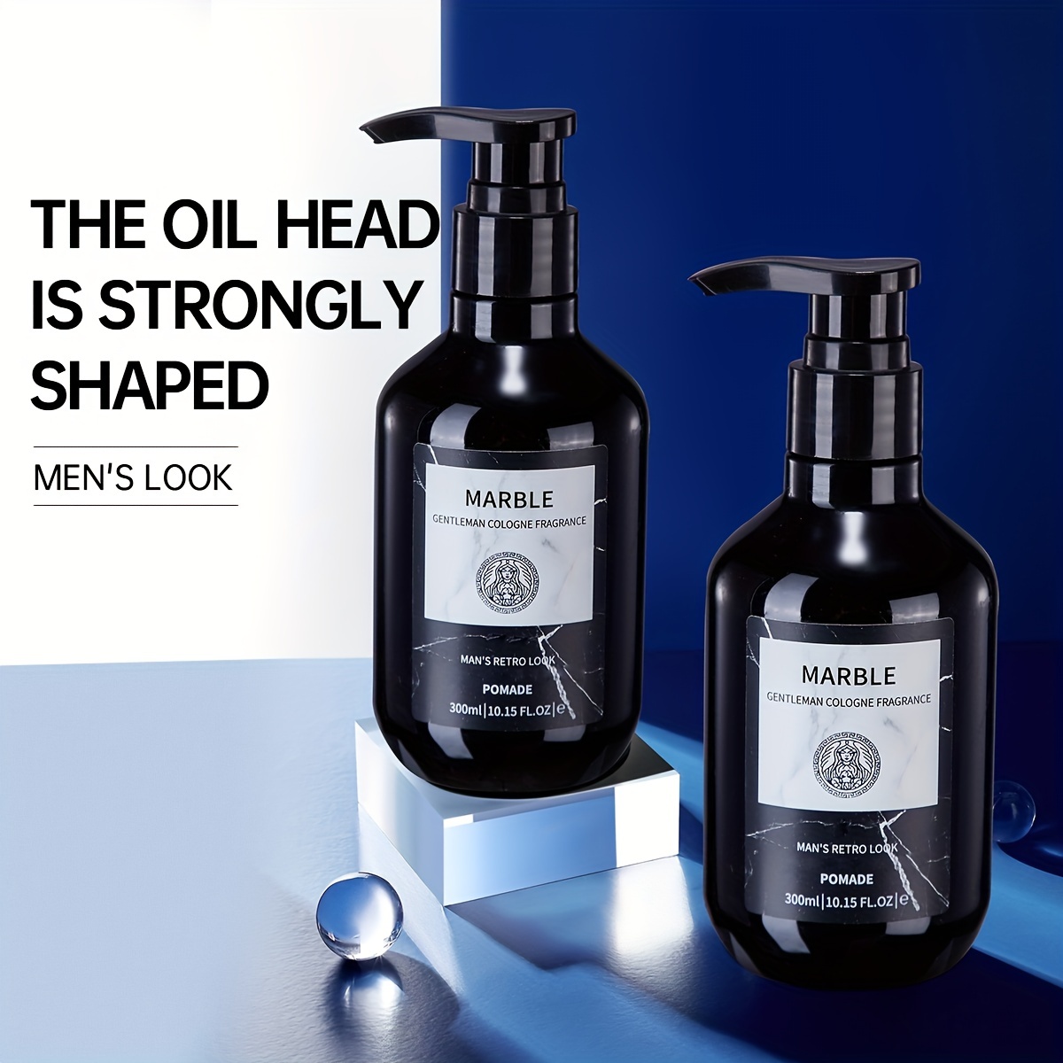Retro Gentleman Cologne & Fluffy Hair Gel Set