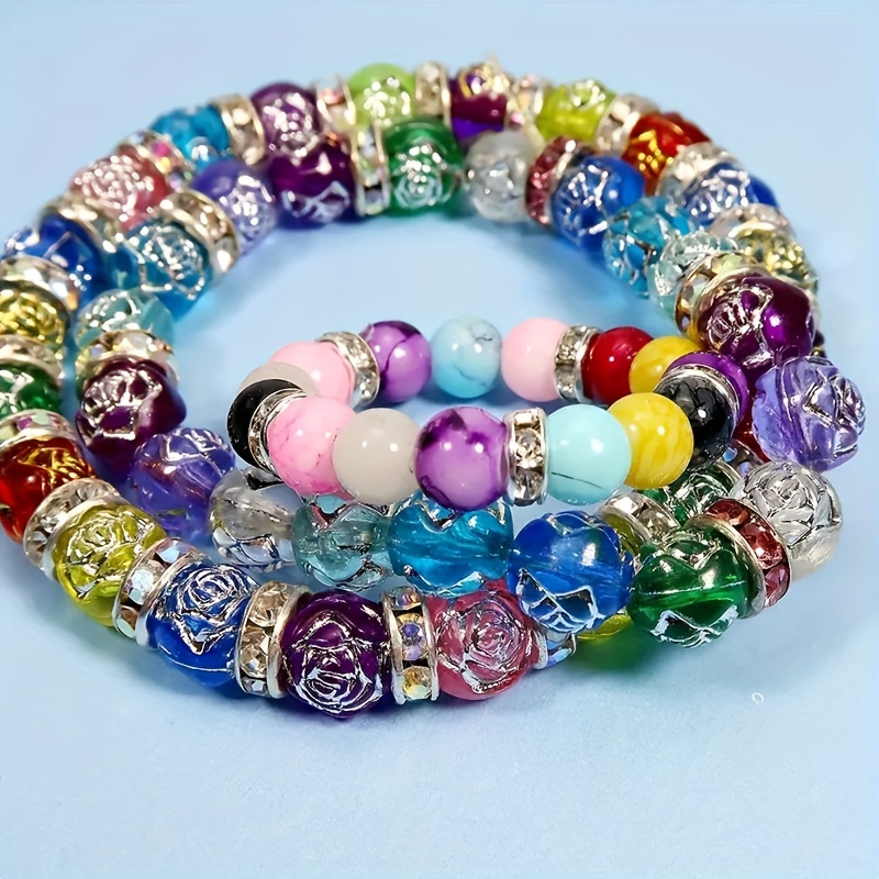 100pcs Round Interval Beads for Jewelry Making