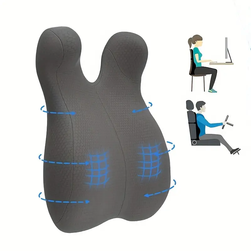 Lumbar Support Pillow For Office Chair And Car - Temu