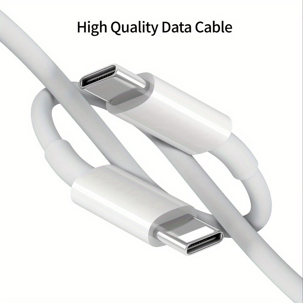 USB Type-C 1M 60W Braided Cable for Apple iPhone 15 - White £5.98
