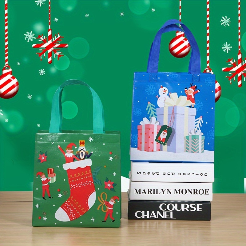 Girl's Christmas Non-woven Gift Bag, Christmas-themed Gift Bag, Festival  Gift Packaging Bag, Christmas-themed Handbag - Temu