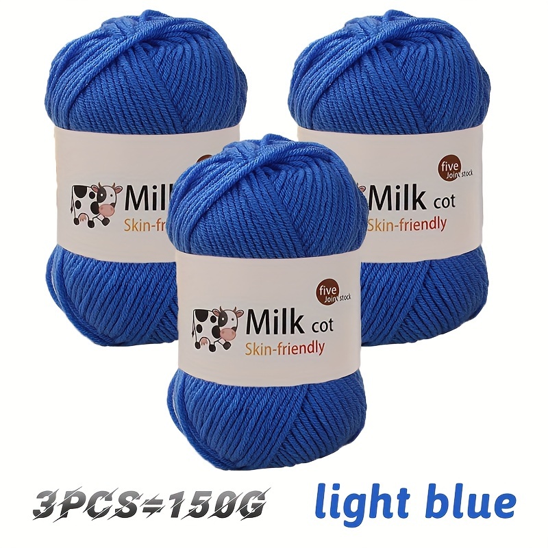 soft milk cotton knitting yarn and