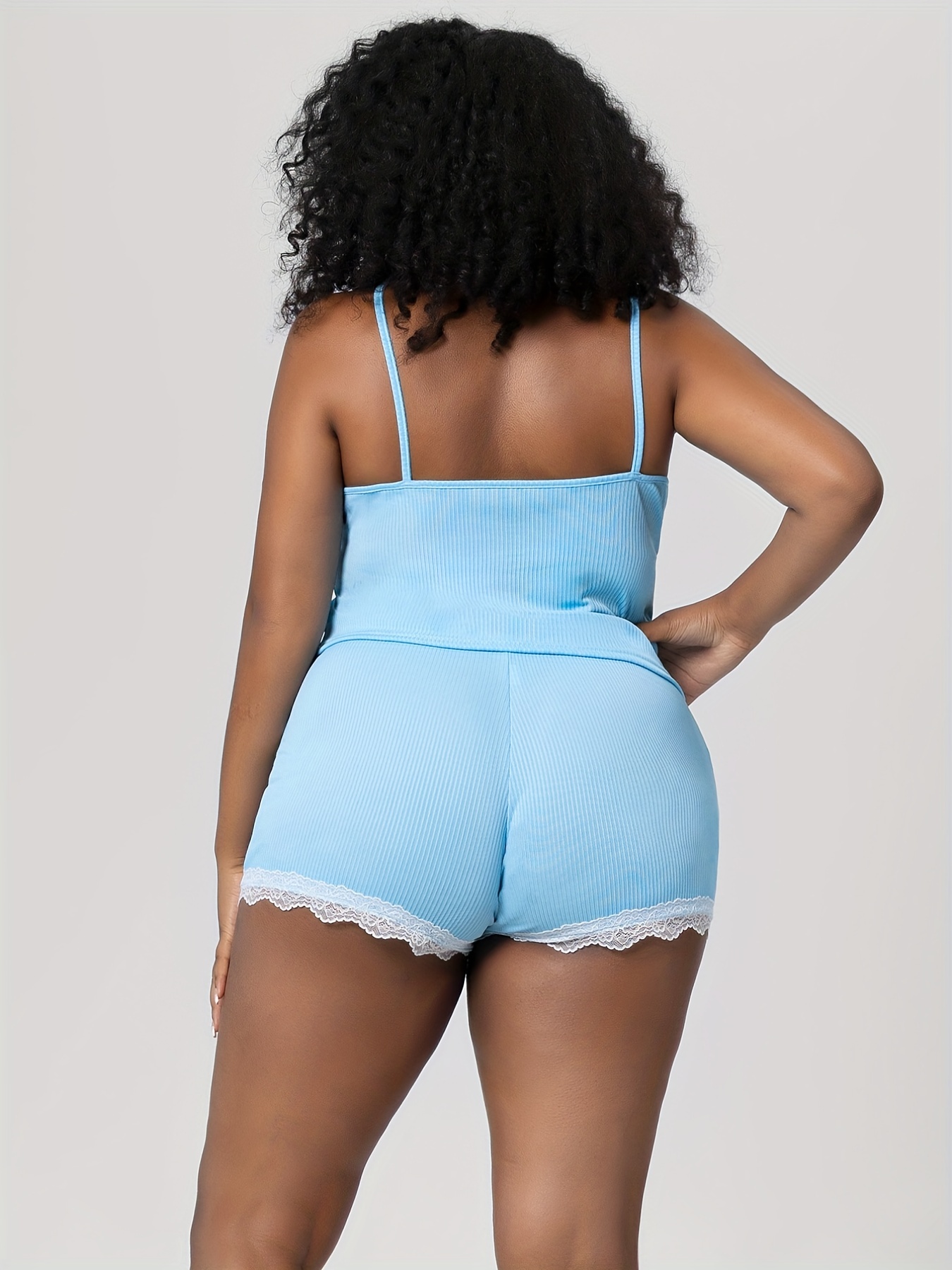 Ribbed Cami Top & Shorts Pajama Set